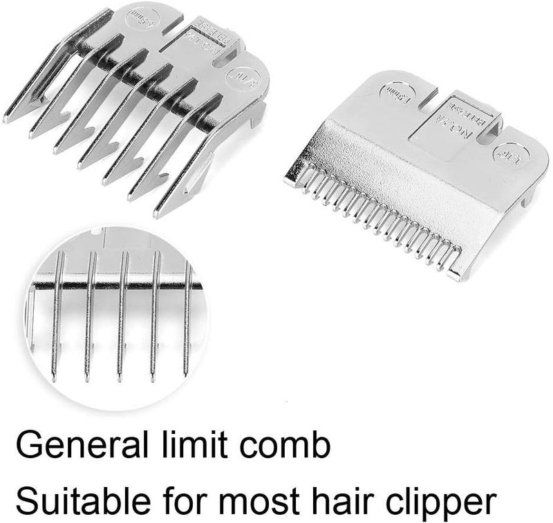 woobles Universal Comb Attachment for Hair Clipper, 1.5mm 4.5mm Professional Stainless Steel Cutting Guide Comb Set(Silver) - Image 5